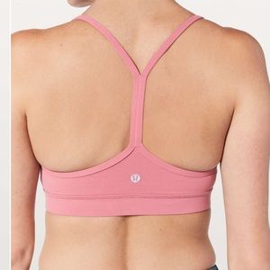 Lululemon Flow in Cherry Tint Y Bra Nulu Size 2